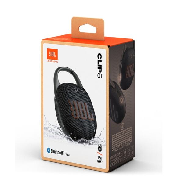 JBL Clip 5 –Rugged Waterproof Clip-On Bluetooth Speaker 12H Playtime Open Box